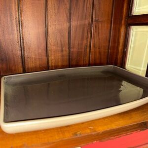 Pampered Chef Large Entertaining Tray. Stoneware.